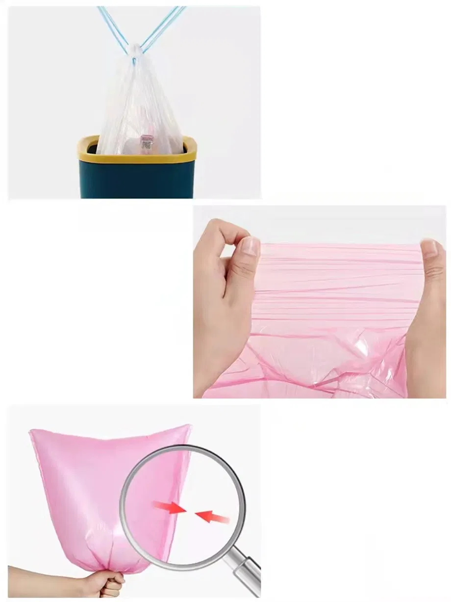 Bolsa de basura biodegradable de plástico PE PLA