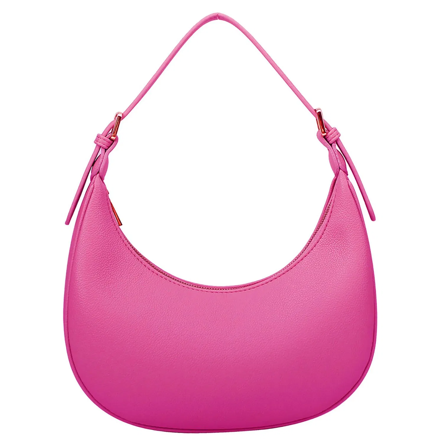 Bolsos de mujer, bolso en forma de media luna con correa de hombro ajustable, bolso de moda tipo hobo