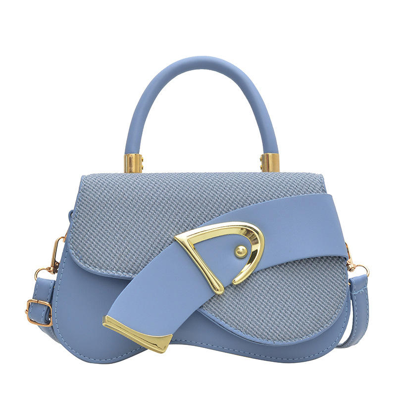 Wx7086 Diseño Único, Textura Casual y Simple, Bolso de PU Pequeño y Personalizado para Mujeres, Adecuado para Verano, Bolso de Hombro Único y Cruzado