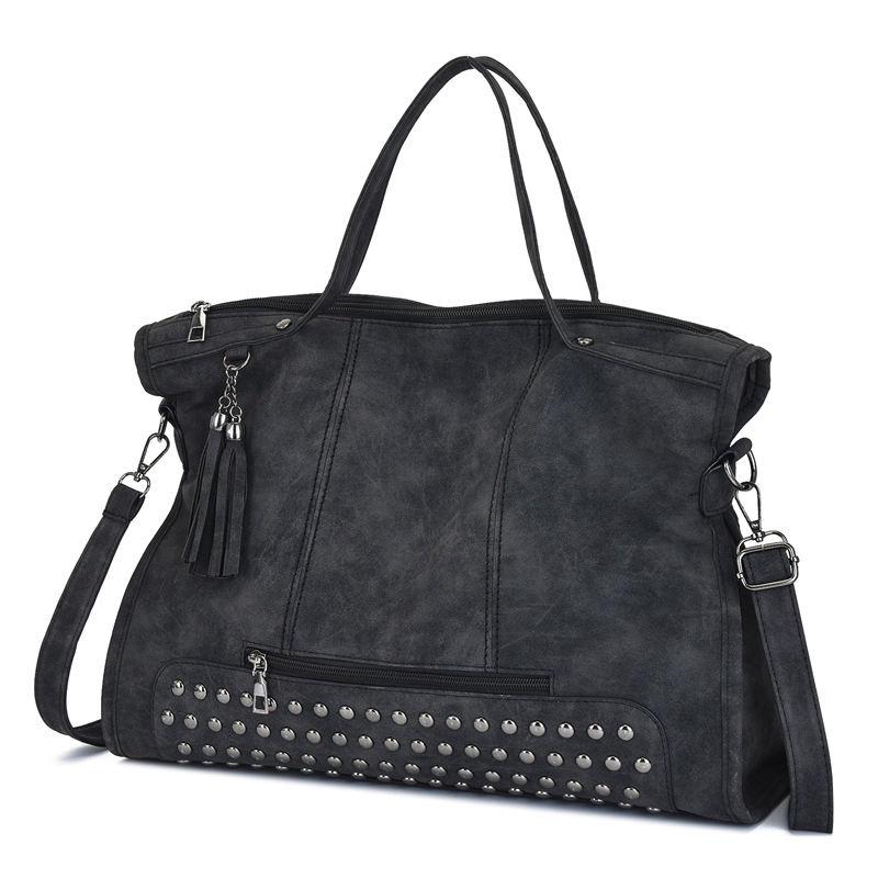Bolsa de lujo personalizada y personalizada para mujeres, con borlas, de cuero, bolsos de mano para mujeres