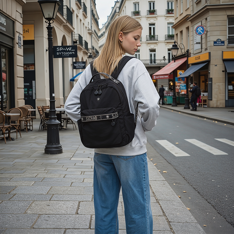 Mochila Compacta de Lona para Mujeres