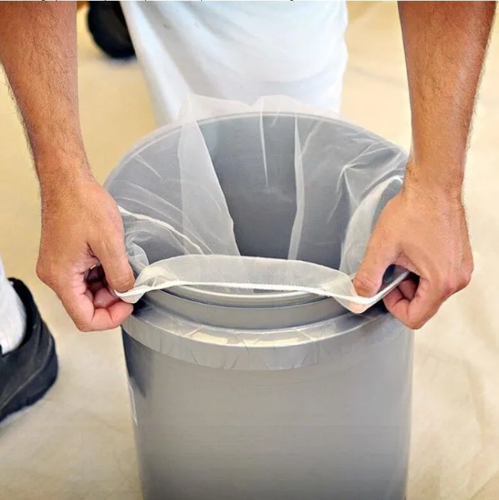 Bolsa de malla para filtro de pintura con abertura elástica para 1 2 5 galón colador de cubo