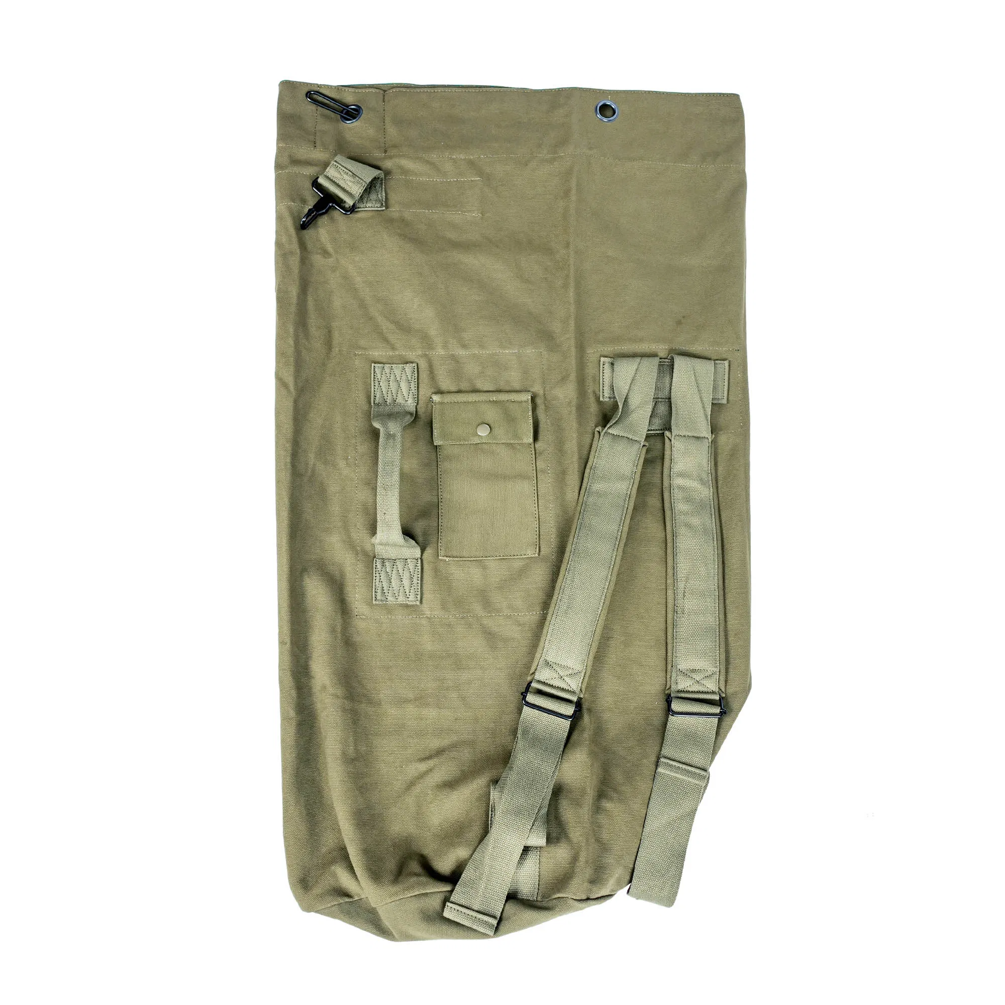 20 Mochila de cubo de lona verde Oz, bolsa de barril de alta calidad, bolsa de viaje impermeable