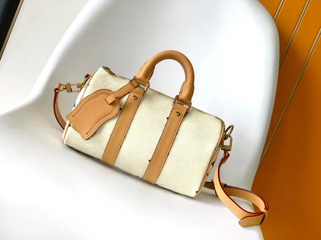 Bolso de mano de diseño de cuero marca de lujo Lvspeed, bolso tote, bolso de hombro, bolso cruzado, bolso de viaje de fin de semana