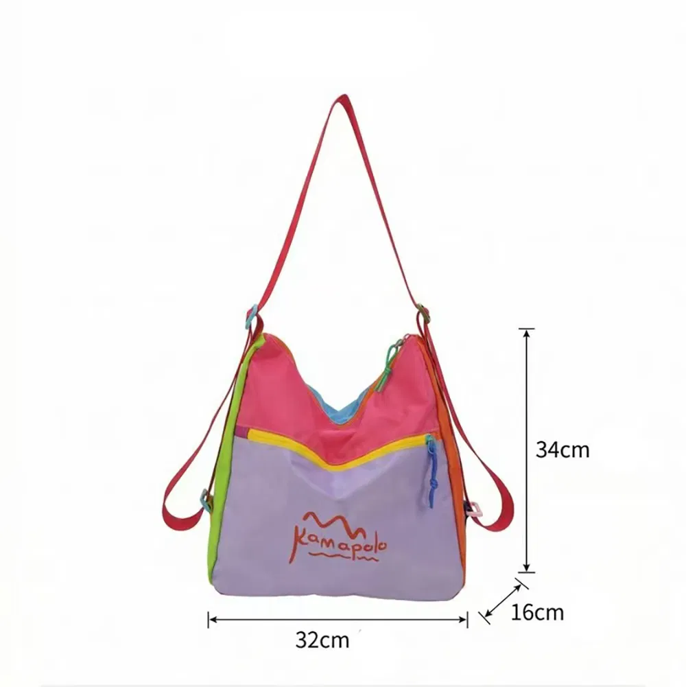 Bolso cruzado de mujer de diseño de moda colorido, resistente al agua, bolso de nylon