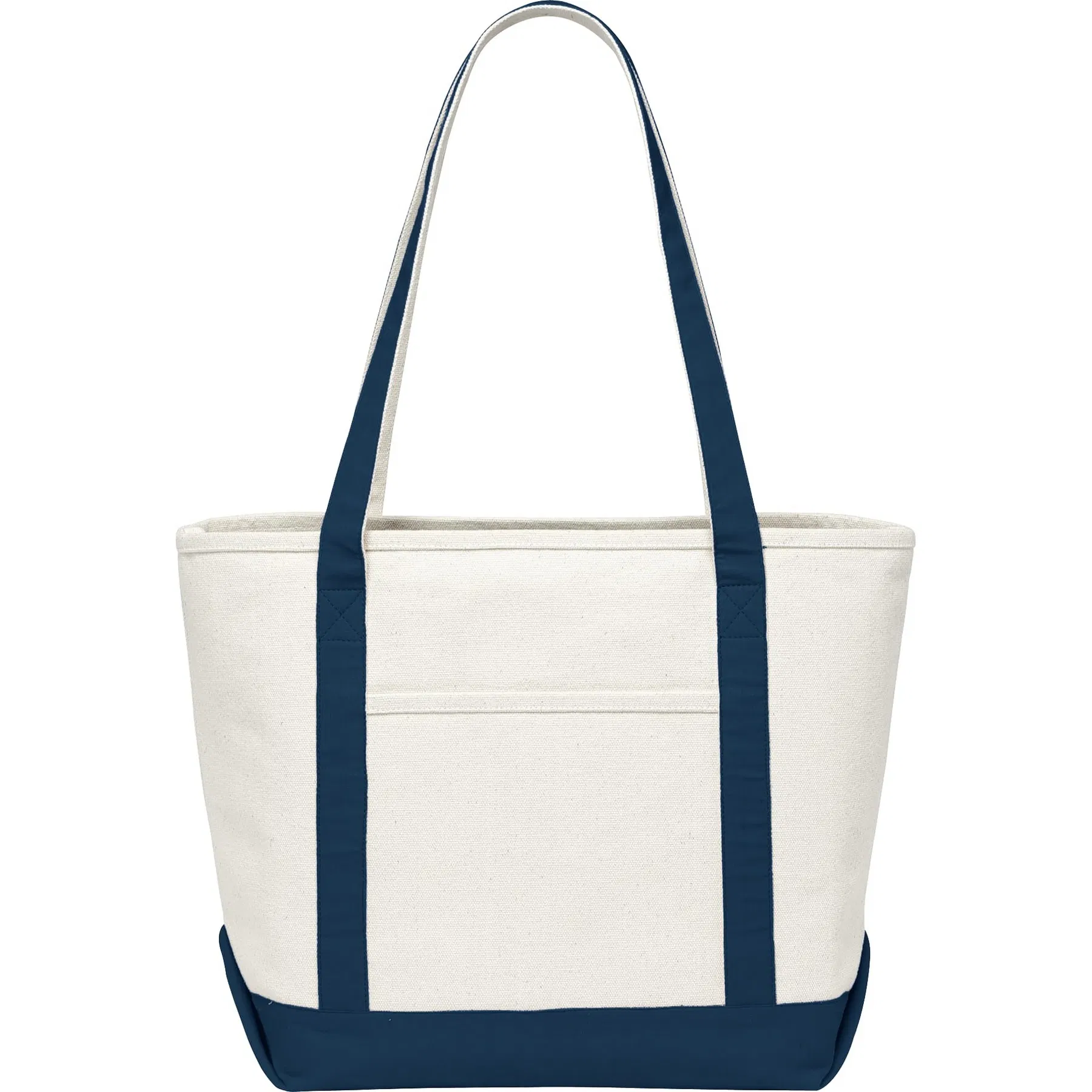 Bolso de mano de algodón de lienzo personalizado, ecológico, extra pesado, grande, para viajes a la playa, con cremallera y bolsillos frontales