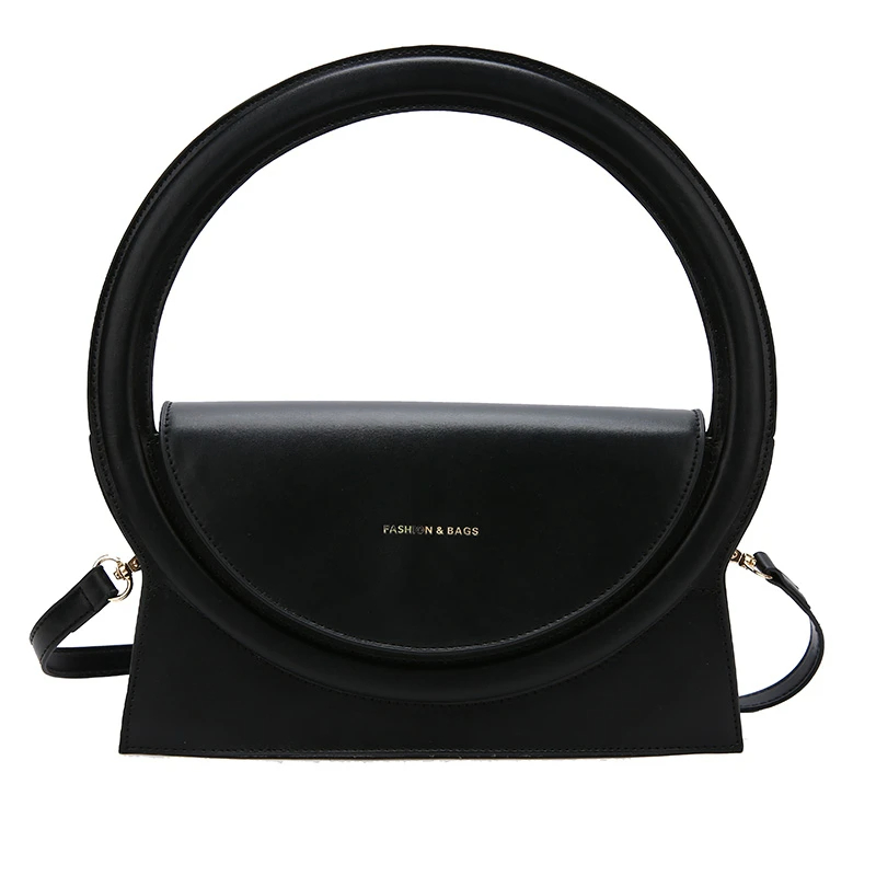 Nueva Marca de Lujo de Moda Bolso de Mano Semicircular para Mujeres Bolso de Cuero PU de Calidad Bolso Cruzado de Moda para Damas Bolso de Hombro
