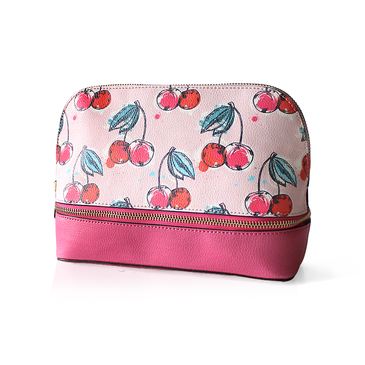 Bolsa de Maquillaje Personalizada Portátil de Cuero PU Impermeable Neceser de Viaje Bolsa de Maquillaje Multifuncional para Brochas Bolsa Cosmética para Mujeres