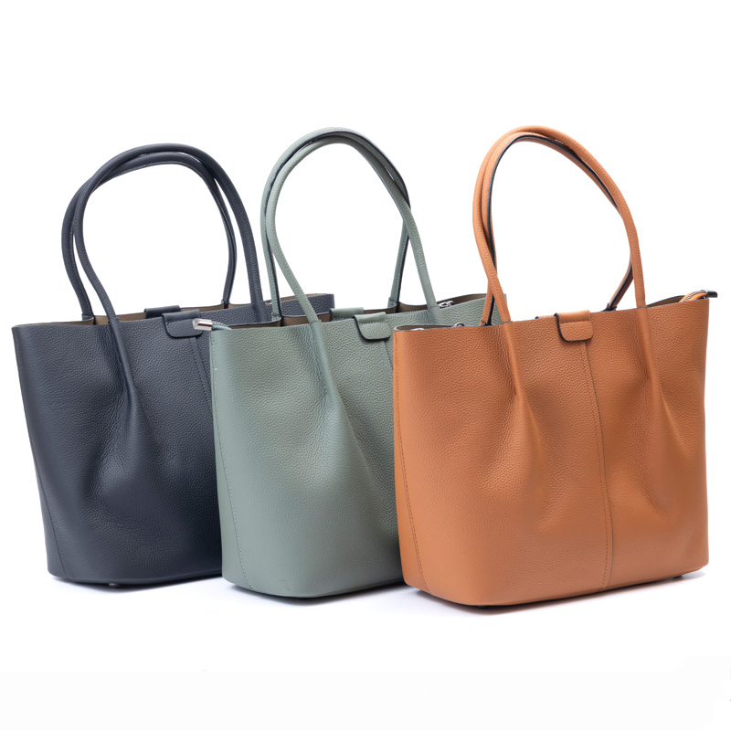 Fabricante Mayorista Fábrica de Bolsos para Mujeres de Cuero de Vaca Moda Bolso Tote para Damas