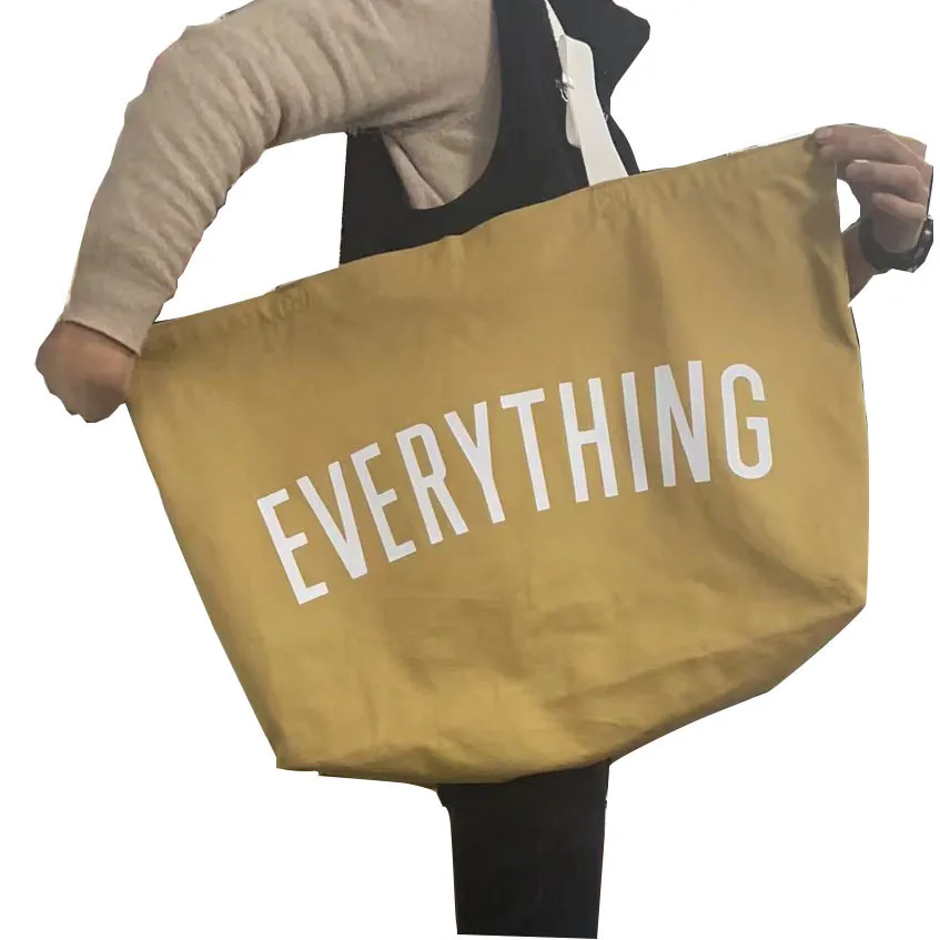 Bolsas de mano personalizadas de tela reciclable de gran capacidad y económicas para mujeres, tote bag