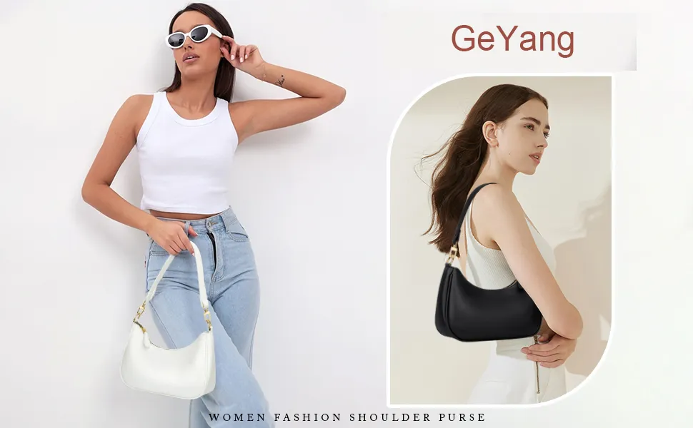 Bolso de hombro retro para mujeres, bolso de diseñador elegante