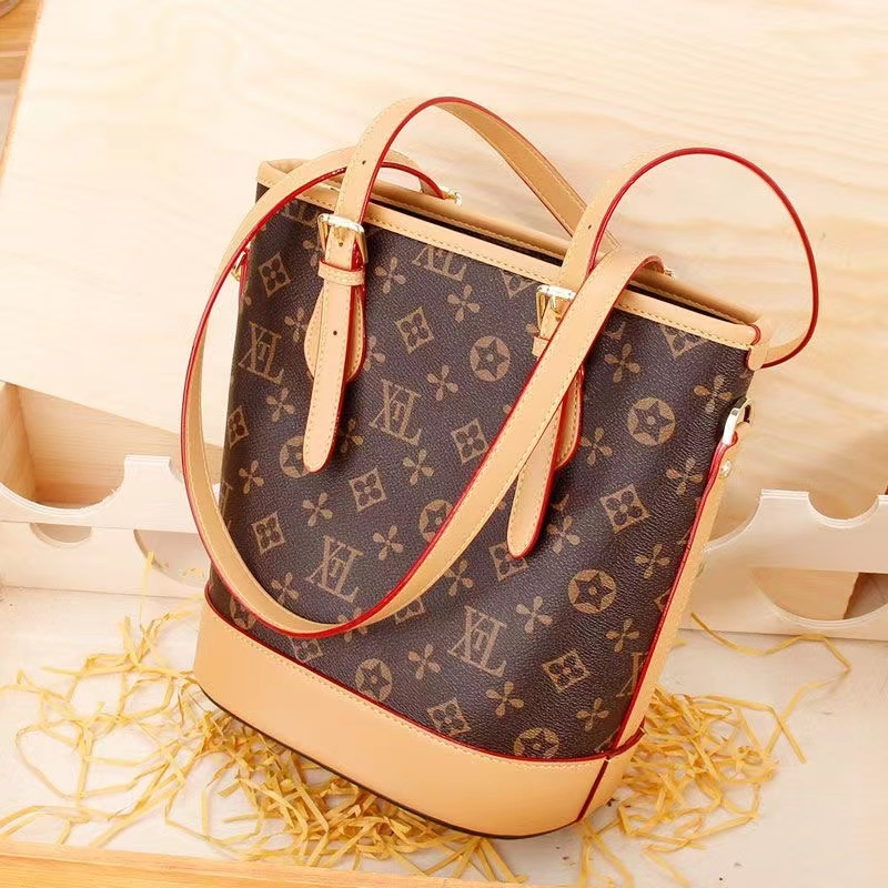 Bolso de gran capacidad para mujeres en 2024, bolso de mujer de moda, bolso de axila personalizado, bolso vintage, bolso tipo cubo, bolso de hombro