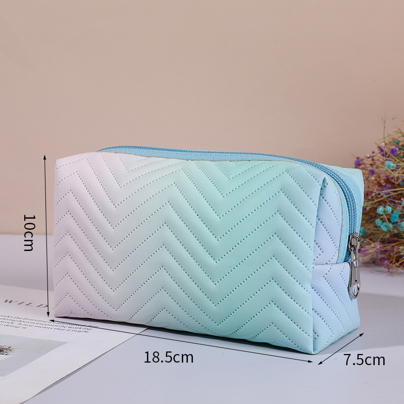 Fábrica Personalizada Logo Mujeres Neceser de Maquillaje de PVC Viaje Promocional Bolsa Cosmética de Cuero PU