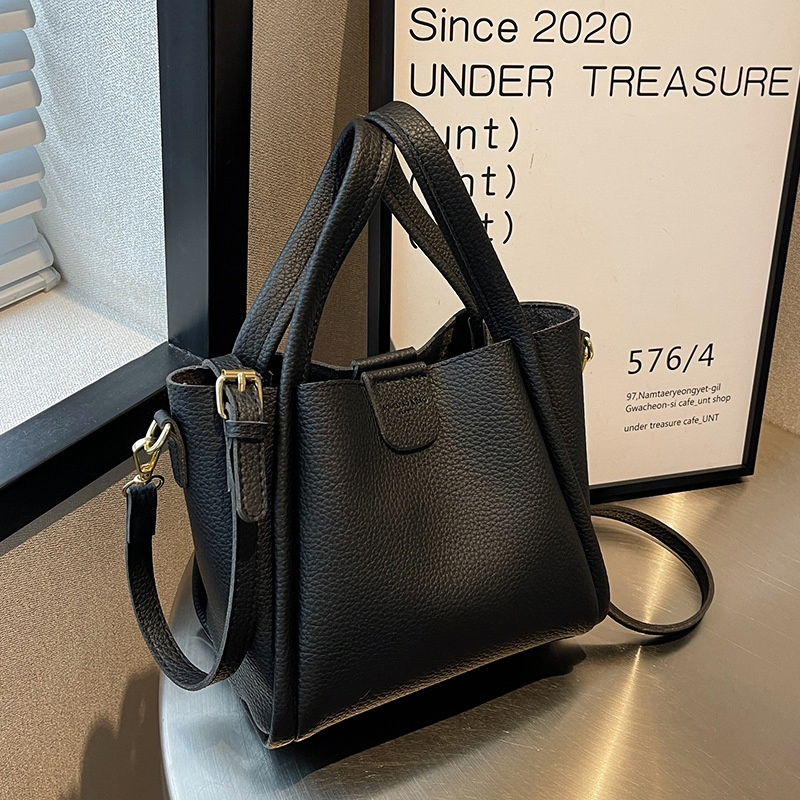 Bolso cruzado de hombro de estilo clásico, elegante y versátil, de cuero PU para mujeres