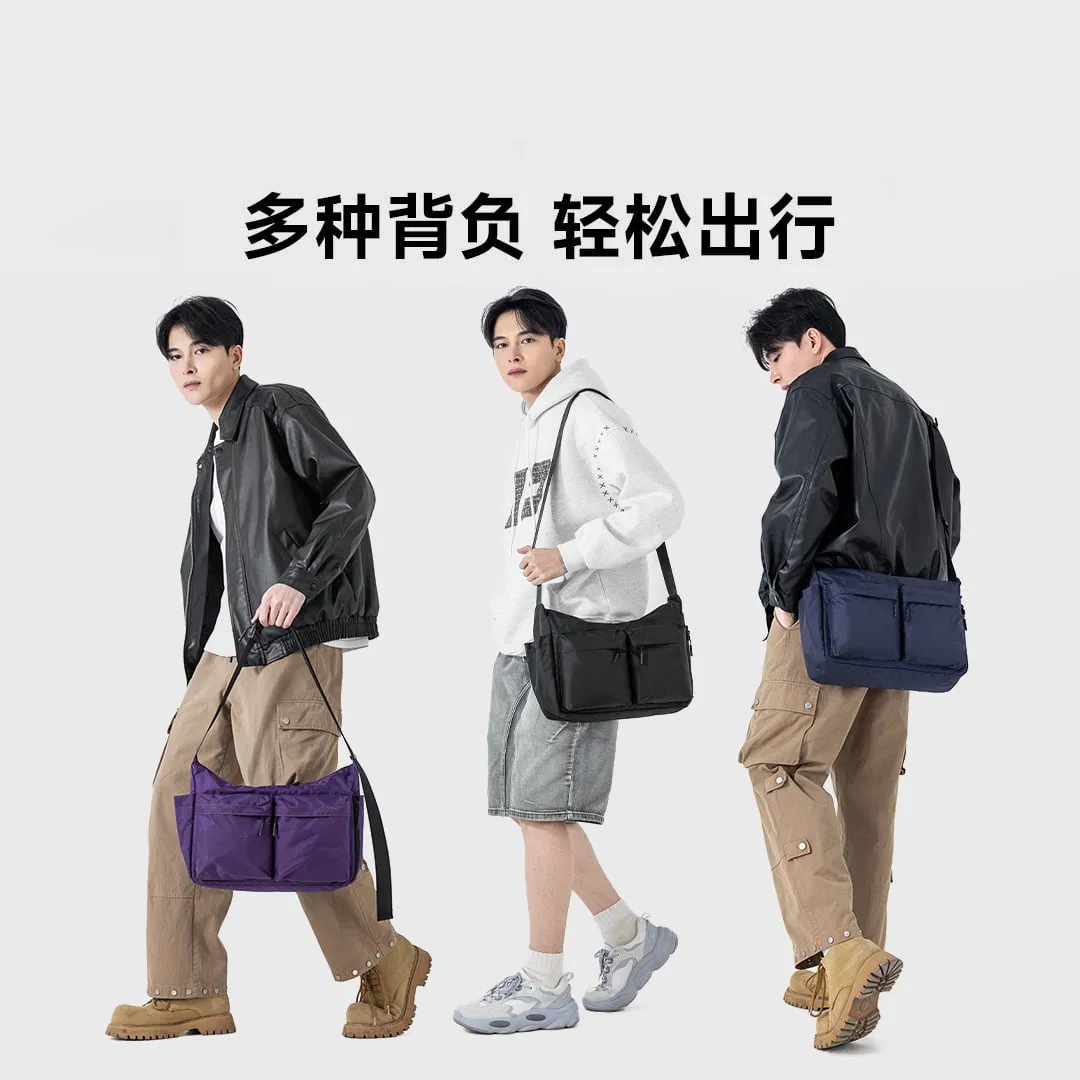 Bolsos de hombro casuales para hombres y mujeres, bolsos cruzados, mochilas con múltiples bolsillos y repelentes al agua