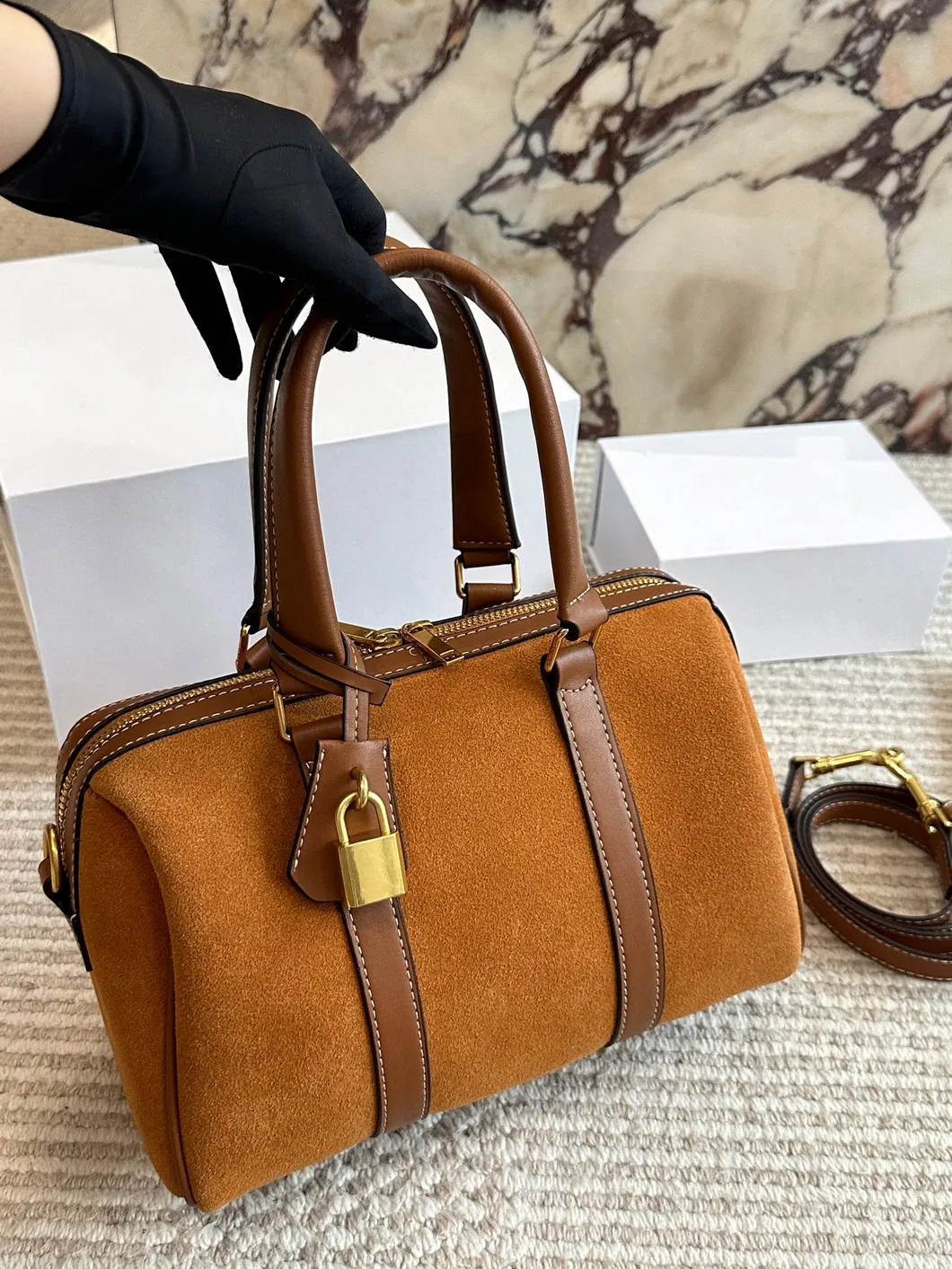 Diseñadora de Moda Bolsos de Cadena para Mujeres Lujo de Cuero Vegano Bandolera de Hombro