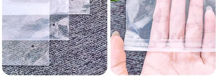 Bolsa de polietileno de baja presión con cremallera