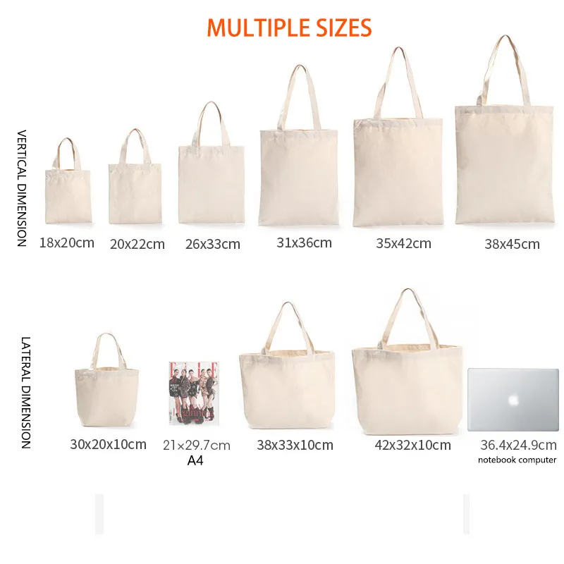 Detalle de bolsa de lona personalizada