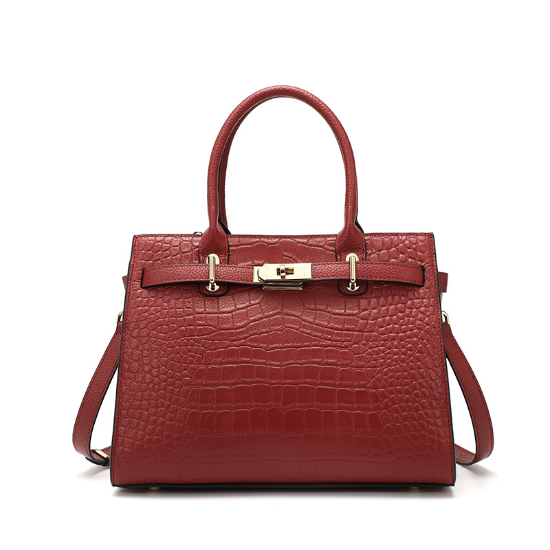 Bolso de lujo de cuero para mujeres, bolso de diseñador réplica de moda para damas