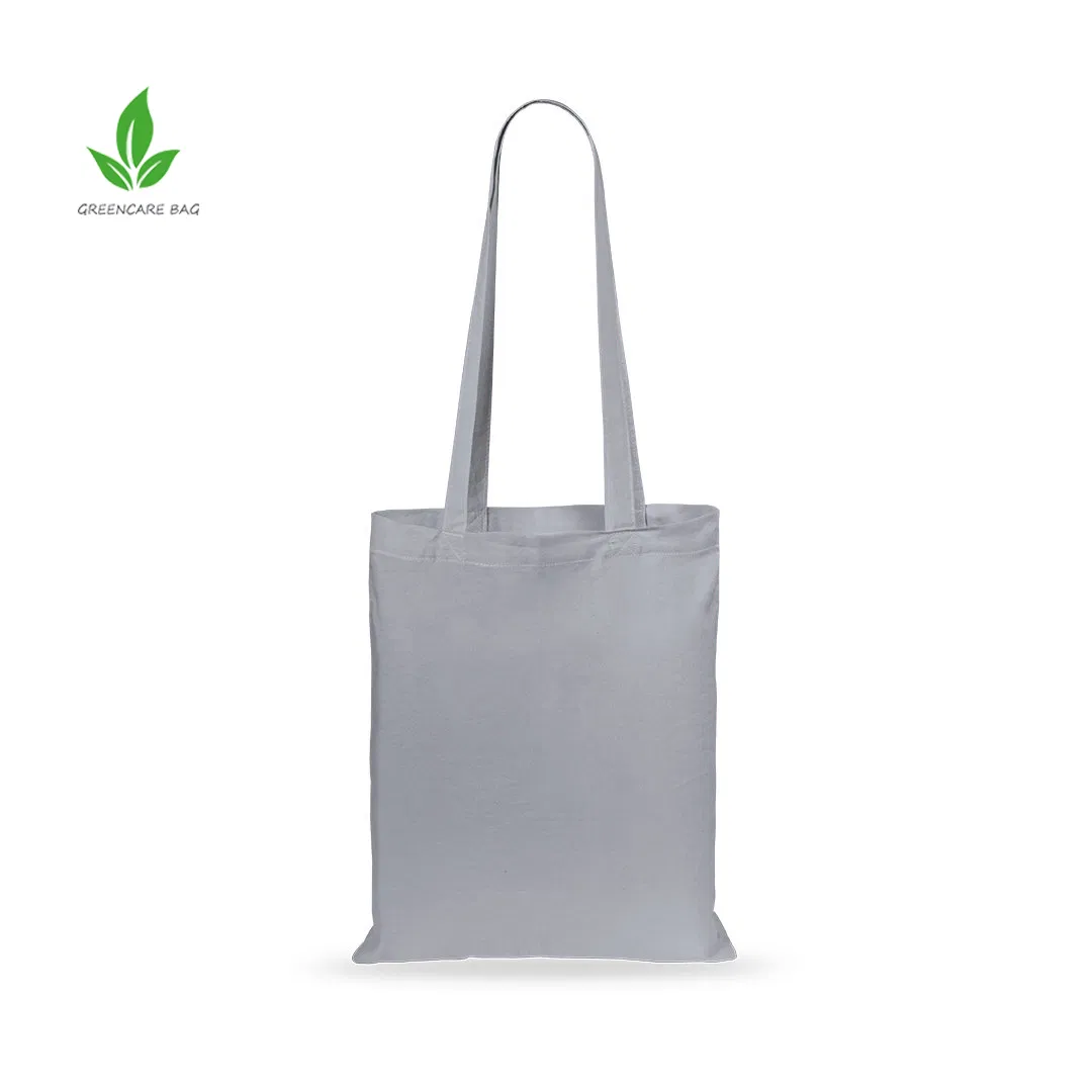 Diseña tu propia bolsa reutilizable de compras de lona de algodón con logo impreso personalizado