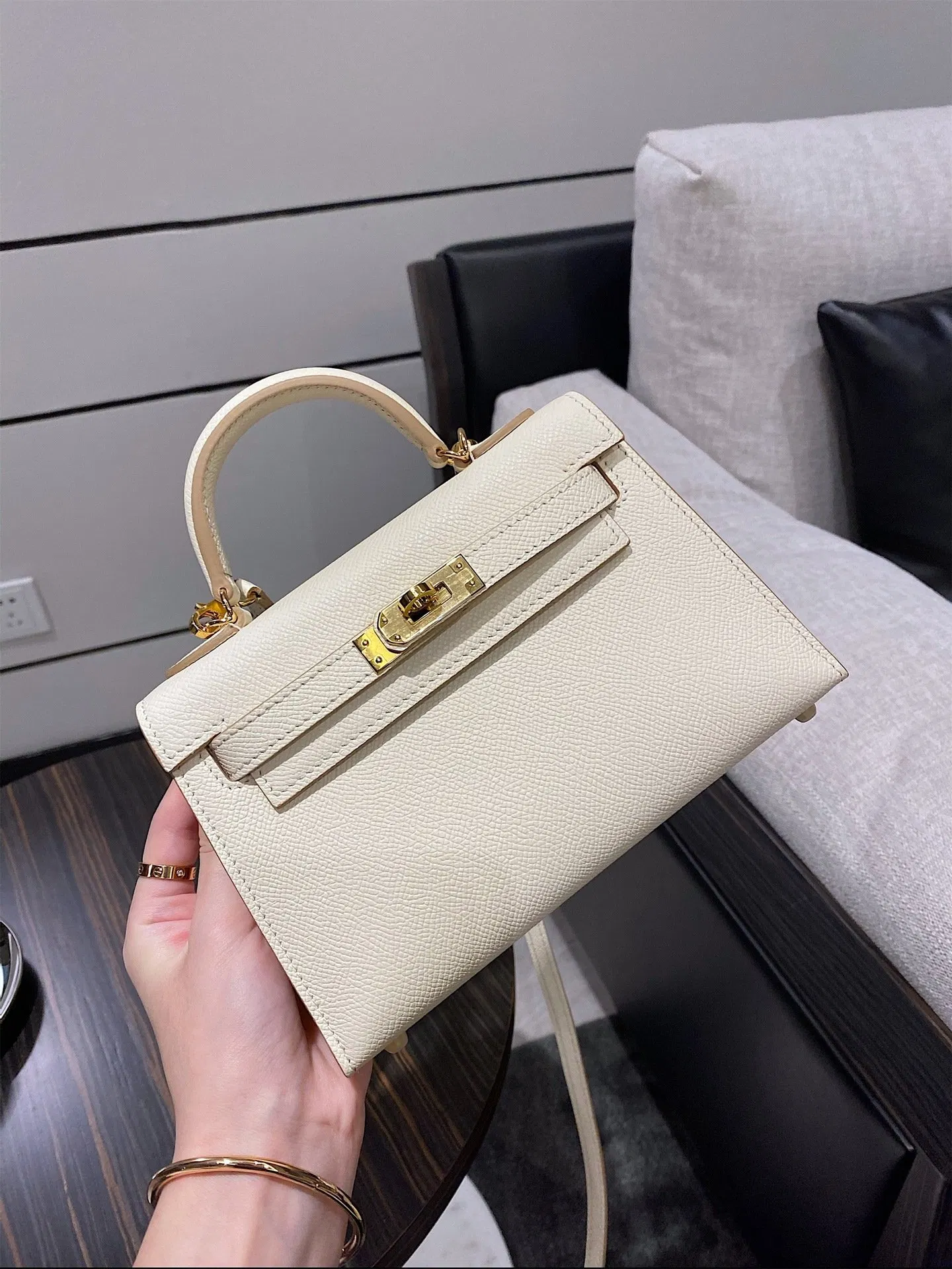 Bolso de lujo de PU para mujeres, bolso de diseñador réplica de moda para damas