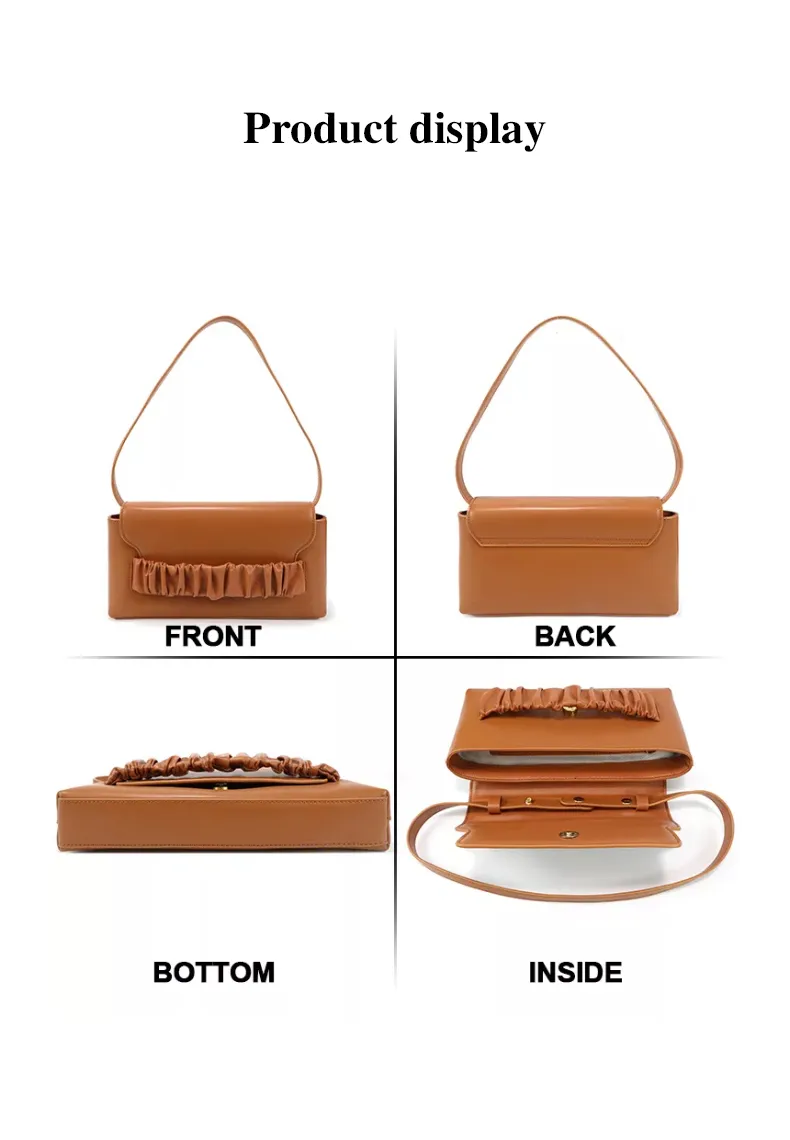 Bolso de Dumpling Personalizado Mini de Cuero PU Diseñador Bolsos para Mujeres Bolsos de Mano Damas
