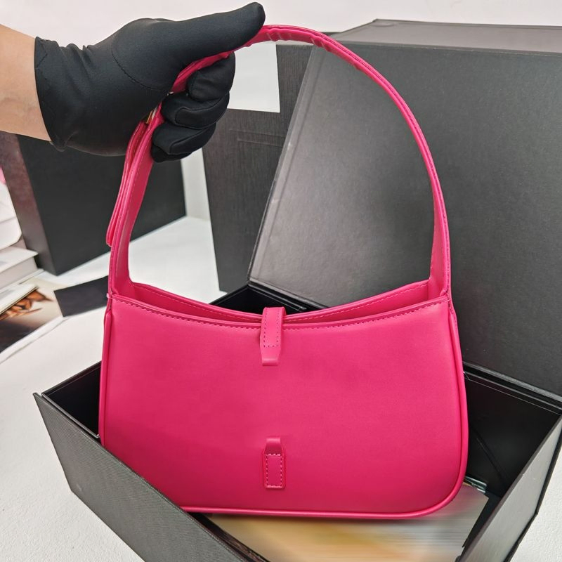 Bolso de hombro clásico de lujo para mujer, gran capacidad, patrón de media luna, bolso hobo, mate, PU impermeable y ligero