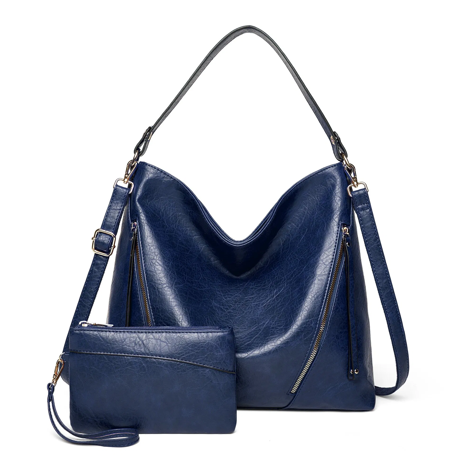 Bolso hobo de PU suave para mujeres, bolso de mano con cremallera, bolso de gloria, bolso de mano para mujeres, bolso de hombro para mujeres, gran capacidad