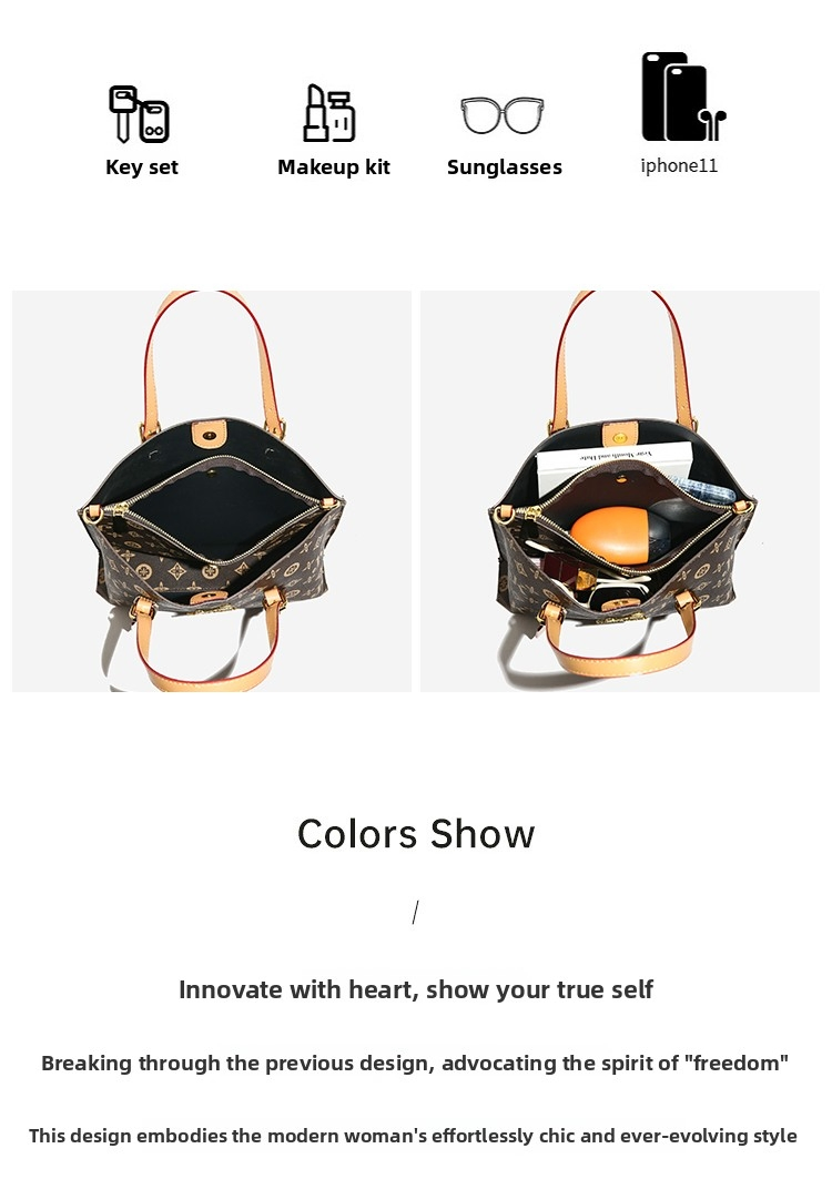 Bolso Tote de Patrón de Lujo para Mujeres