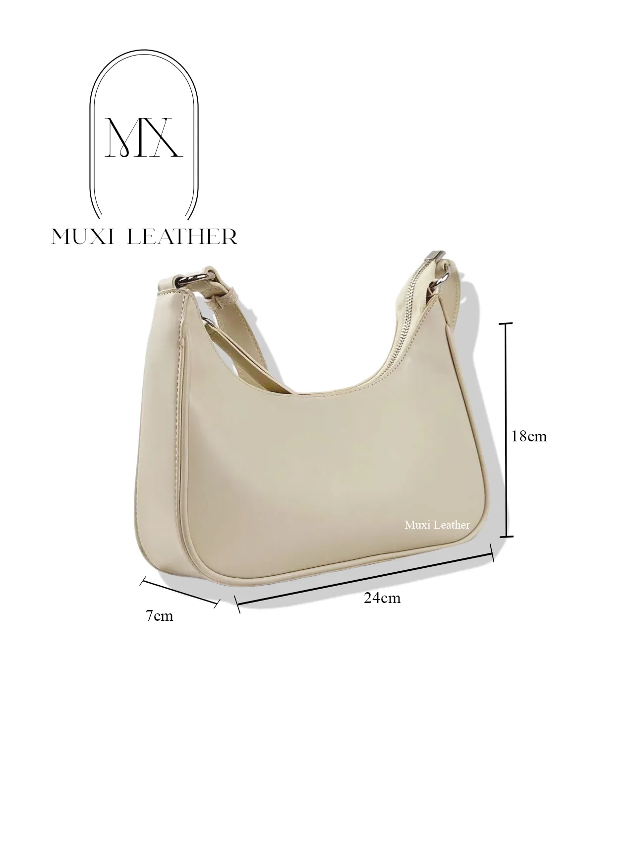 Bolsos de diseñador de alta calidad para mujeres, bolso de cuero en forma de luna, bolso de hombro de moda para mujeres