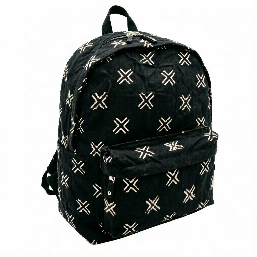 Mochila de lujo casual de tela de barro para viajes para mujeres y hombres al aire libre