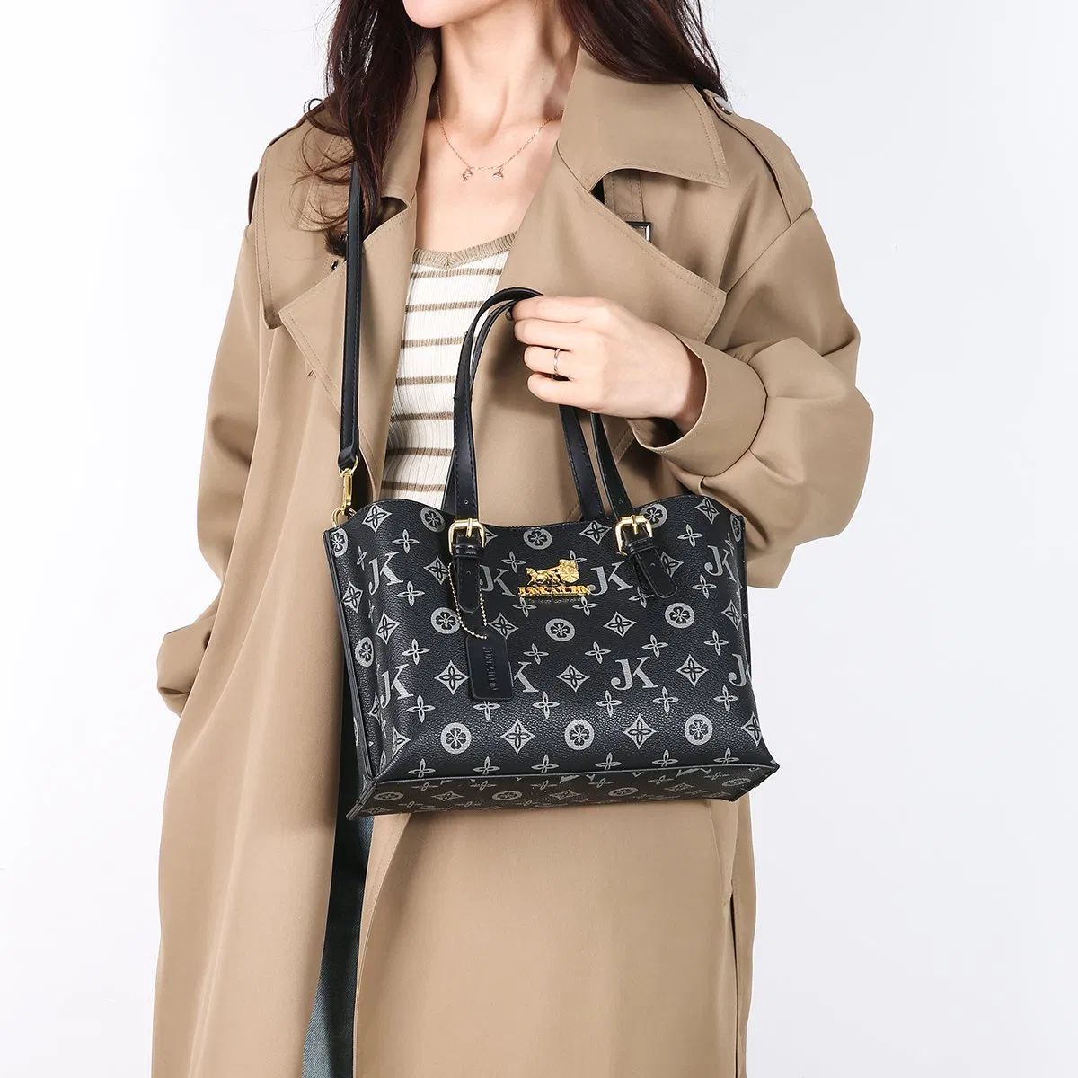 Bolso Tote de Patrón de Lujo para Mujeres para Trabajo y Viaje Diario