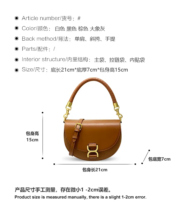 Bolso Tote para mujer, bolso de mano para damas, mini bolso hermoso de alta calidad en forma de media luna