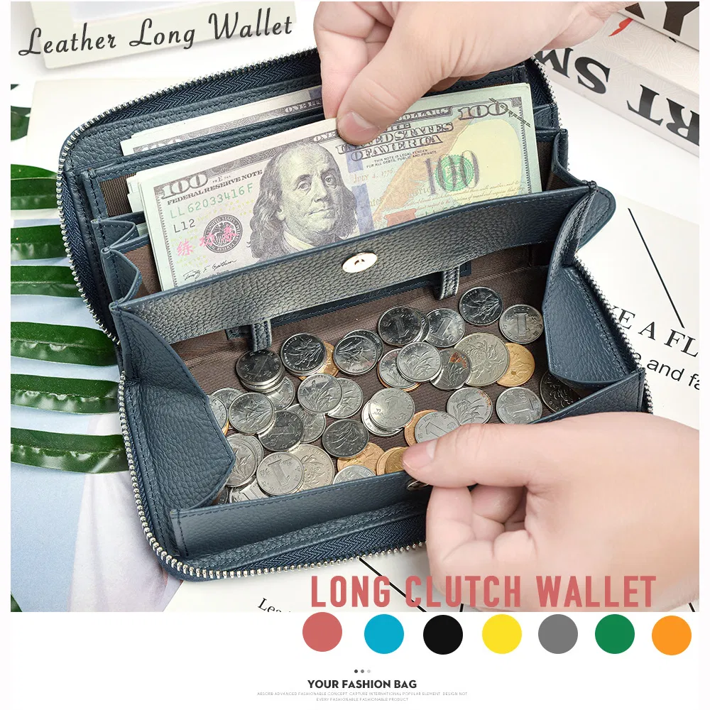 Cartera de diseñador, bolsos de lujo, monedero, cartera larga para mujer, bolso de mujer