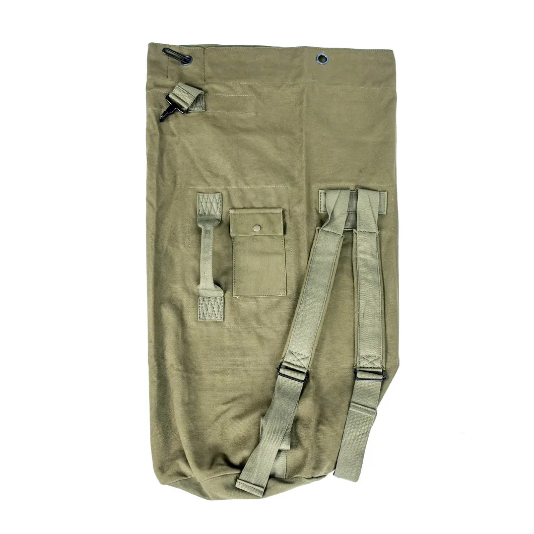 20 Mochila de cubo de lona verde Oz, bolsa de barril de alta calidad, bolsa de viaje impermeable