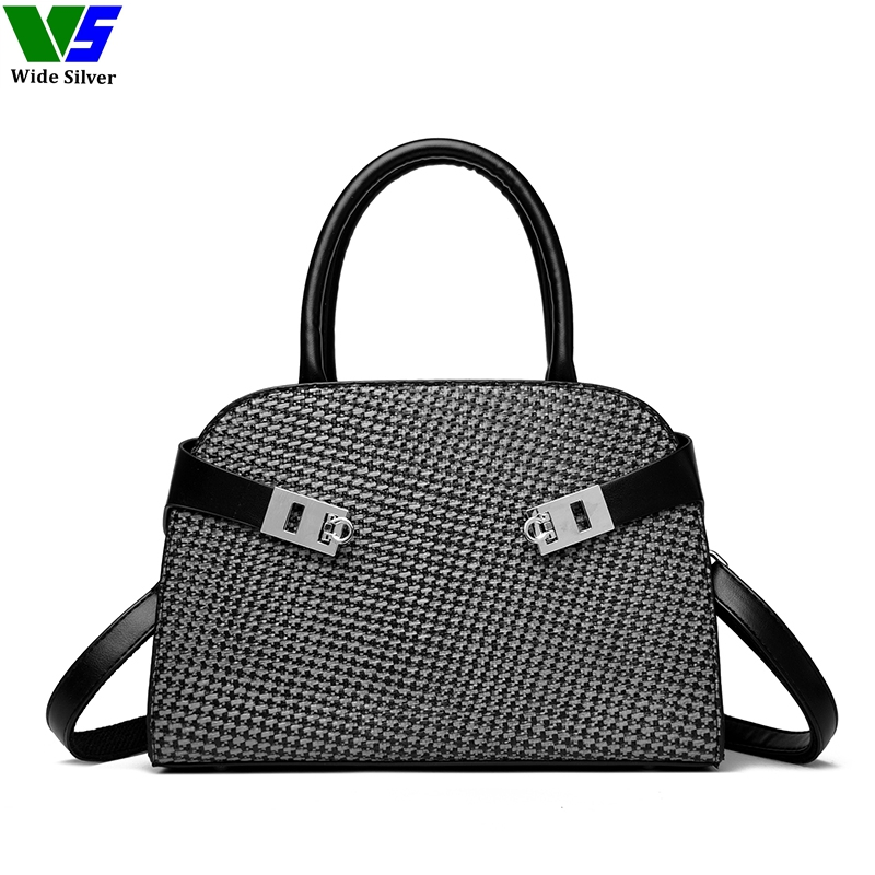 Amplio bolso de moda de cuero para damas con estilo nuevo, fabricante con personalización