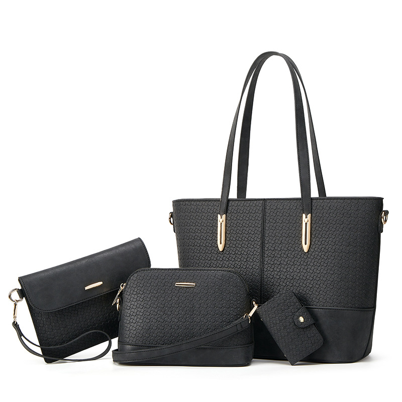 Bolsa tote premium de lino orgánico tejido de macramé de cuero vegano metálico con lentejuelas para trabajo, gimnasio, yoga y pañales