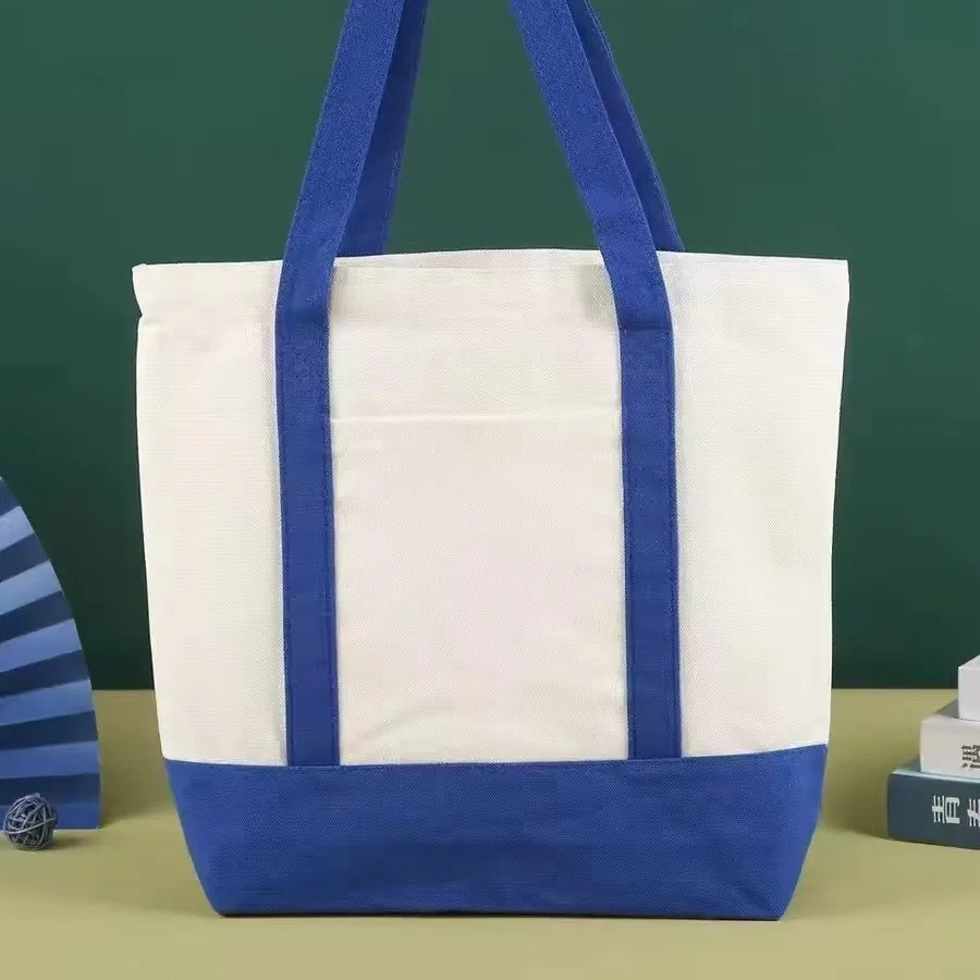 Venta caliente de bolsa de lona de algodón personalizada de gran capacidad, bolsa tote de gran tamaño