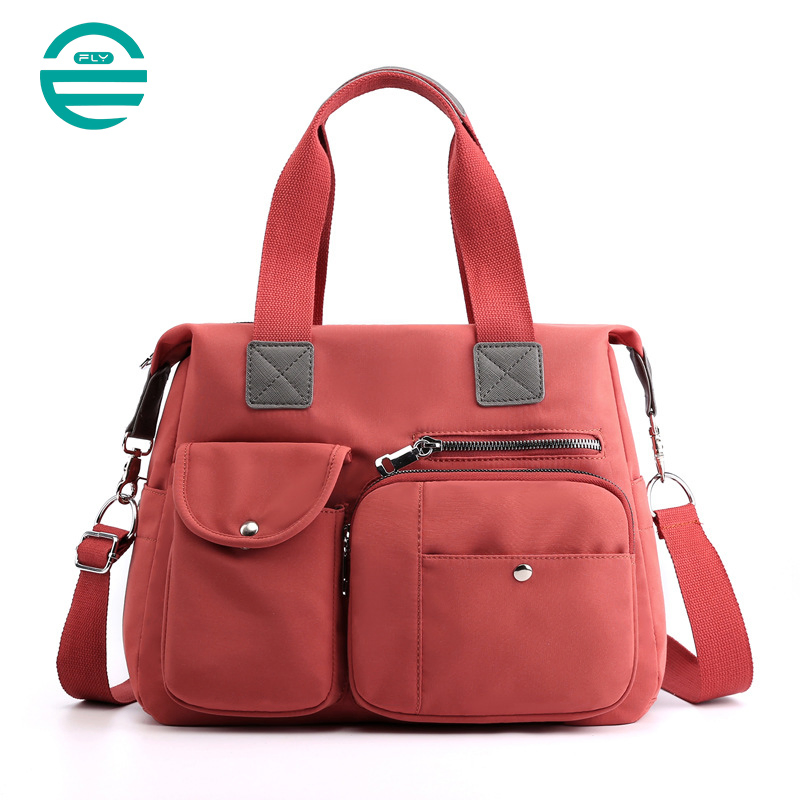 Bolsos de mano portátiles Fuliya para damas, bandolera de un solo hombro, bolsas de nylon personalizadas para mujeres de lujo