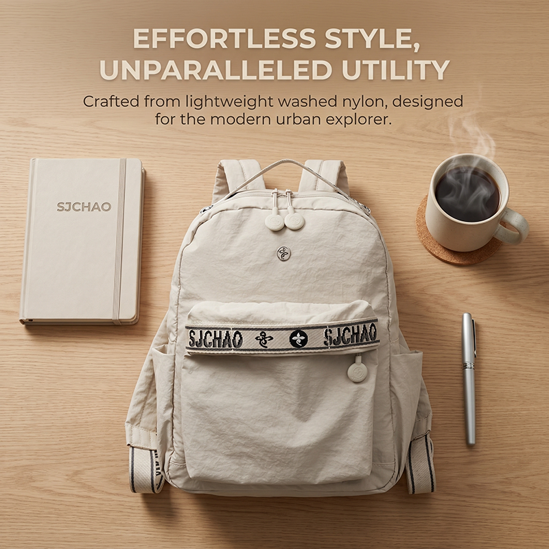 Mochila Compacta de Lona para Mujeres