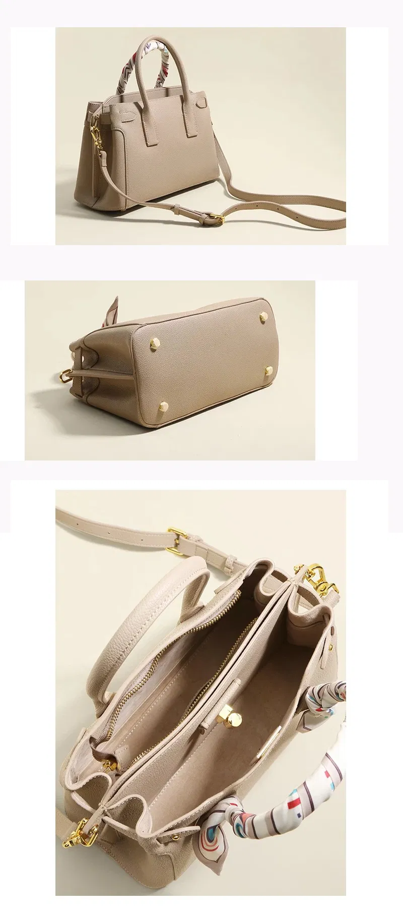 Detalle de diseño bolso bandolera de dama