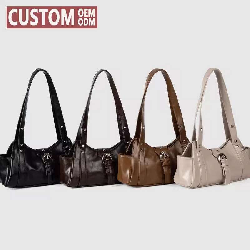 Bolso de mano personalizado para mujeres, bolso de hombro de gran capacidad de moda al por mayor