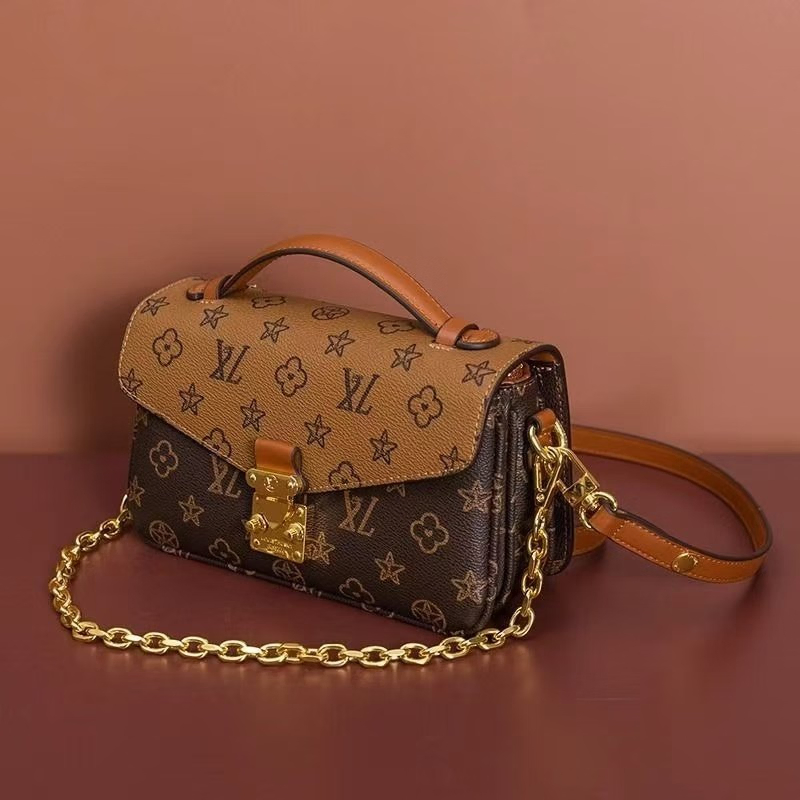 Bolso cruzado de cuero genuino de diseñador de lujo con correa de viaje, mini bolsos de mano para mujeres, bolsos de hombro Louis, copia de marca de diseñador, bolso de mensajero para mujeres - Guangzhou