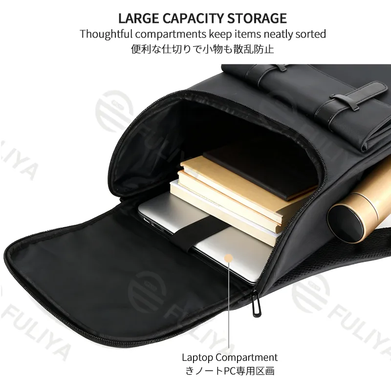 Mochilas de ocio personalizadas de PU para laptops, gran capacidad para viajes, mochila escolar para mujeres, mochila de cuero de silicona para hombres