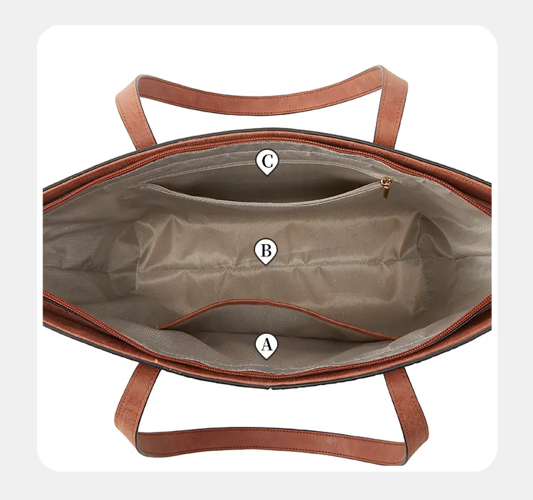 Bolsa tote premium de lino orgánico tejido de macramé de cuero vegano metálico con lentejuelas para trabajo, gimnasio, yoga y pañales