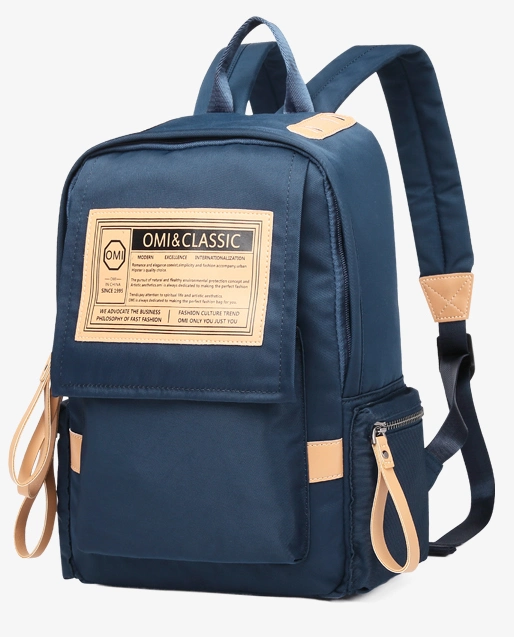 Bolso grande de moda único y casual para chicas adolescentes, bolso de mezclilla con perlas y cuentas, mochila con tachuelas para mujeres y estudiantes