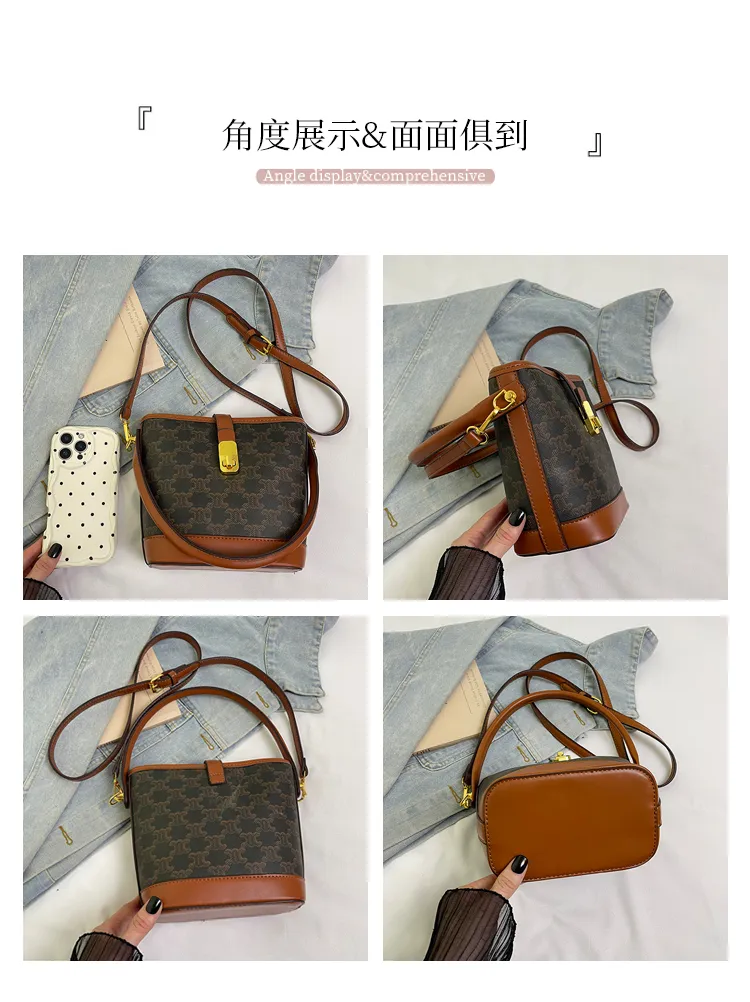 Bolso de mano de lujo de cuero PU