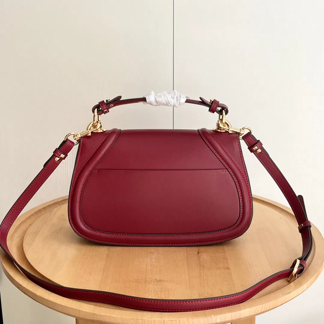 Bolso de mano de diseñador de lujo para damas, bolso de hombro de cuero, tote