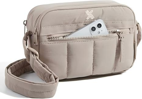 Bolso cruzado, mini bolsos cruzados para mujeres, bolso de viaje, bolso de hombro acolchado