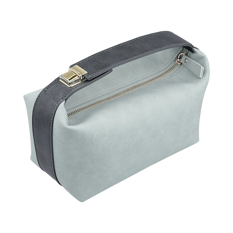 Bolsa de cosméticos de PU, bolsa de almacenamiento de lujo, neceser de viaje, organizador de maquillaje para mujeres, pouch